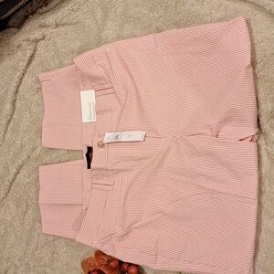Ann Taylor Pink Striped Trousers